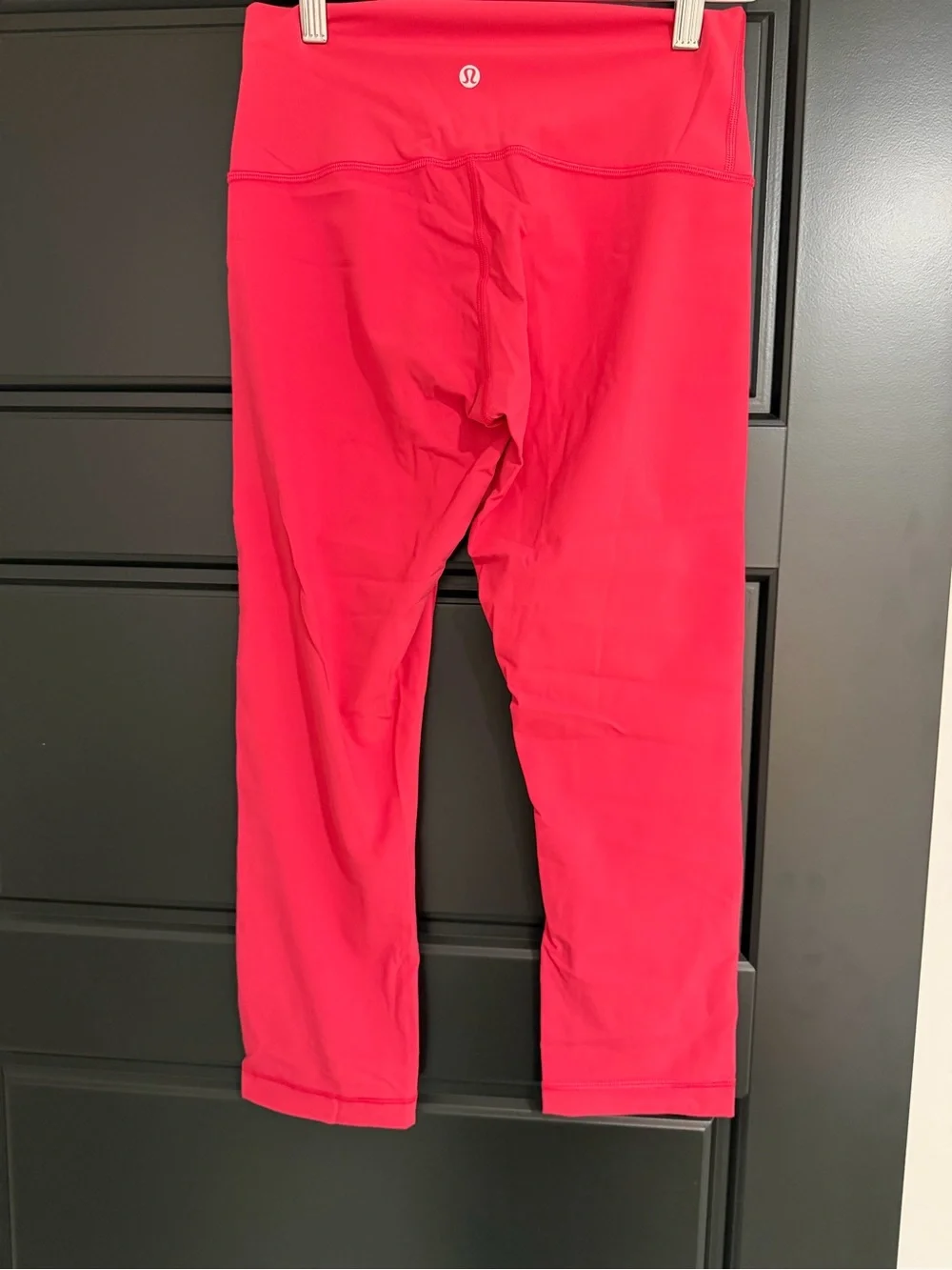 Lululemon Bright Pink Red High Rise Crop Leggings Size 6